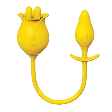 Yellow Clittastic Tulip Finger Massager Pleasure Plug Set - Peaches and Screams