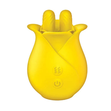 Yellow Clittastic Tulip Finger Rechargeable Massager - Peaches and Screams