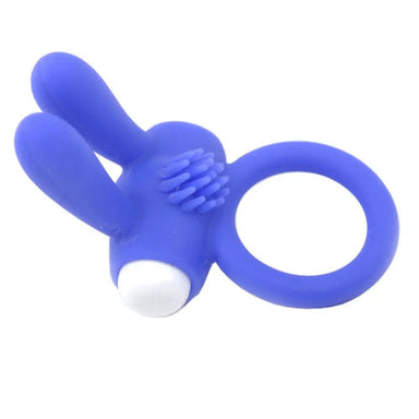 Cock Ring with Rabbit Ears Blue - Peaches and Screams
