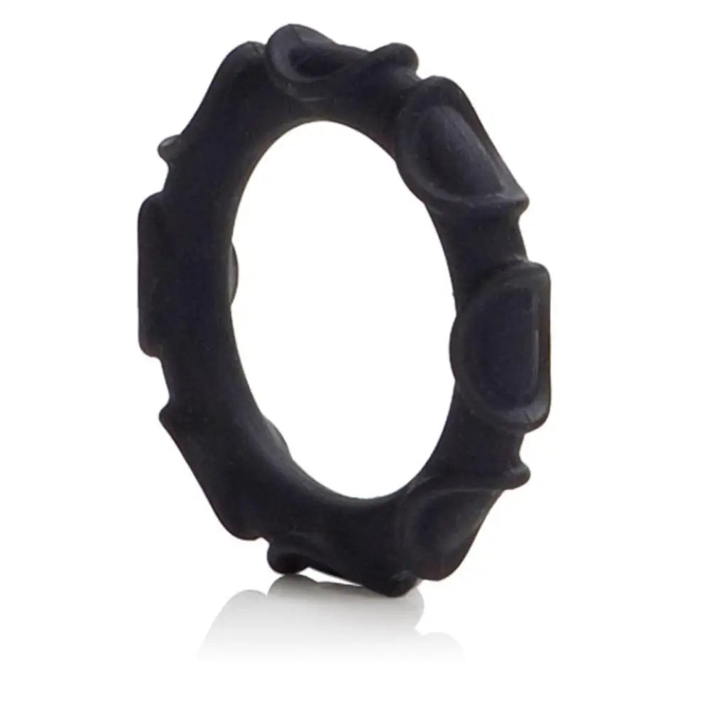Colt black silicone stretchy cock ring for men - peaches and screams