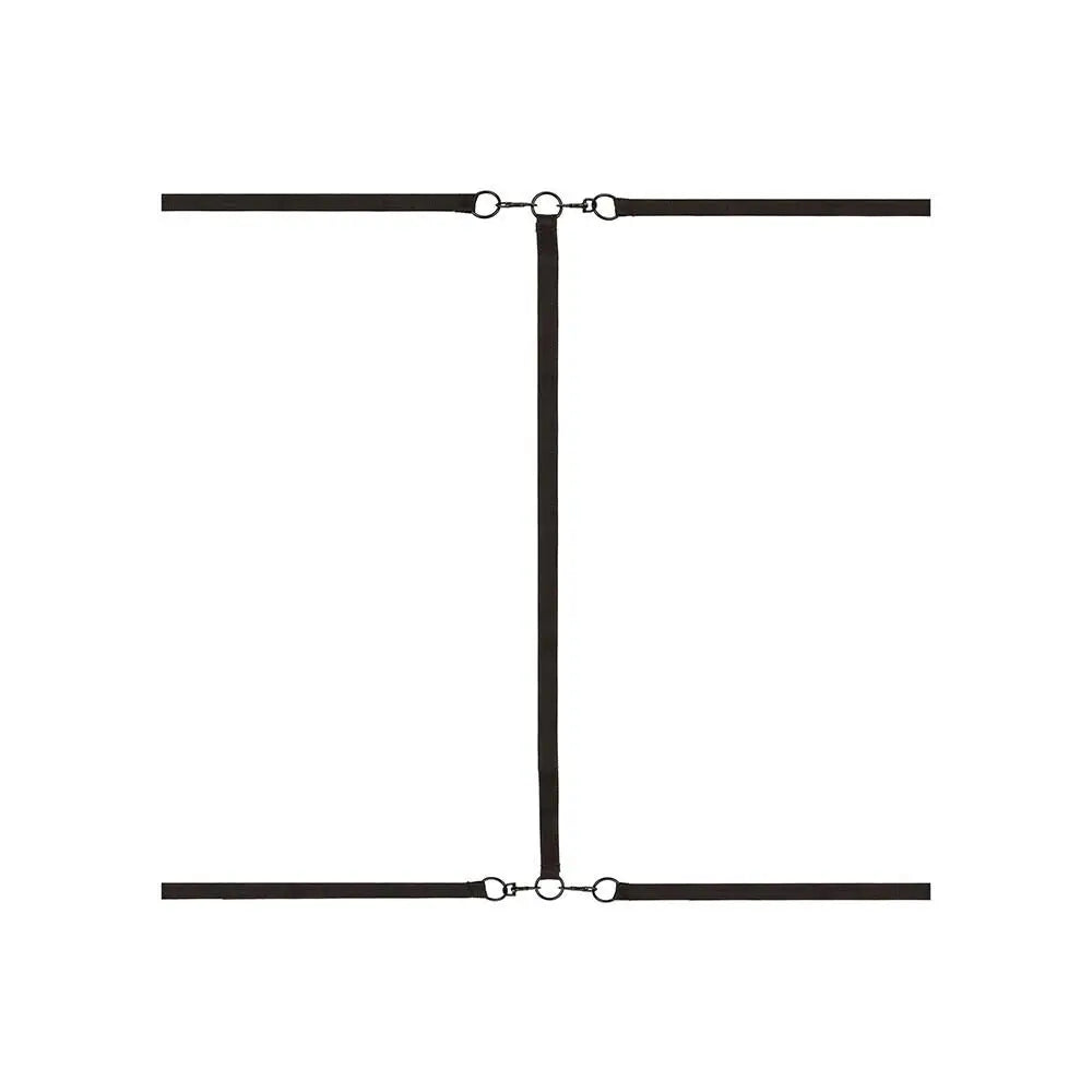 Colt faux leather black bed restraints for bdsm couples - peaches and screams