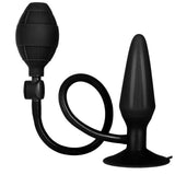 Colt inflatable black silicone butt plug for beginners - peaches and screams