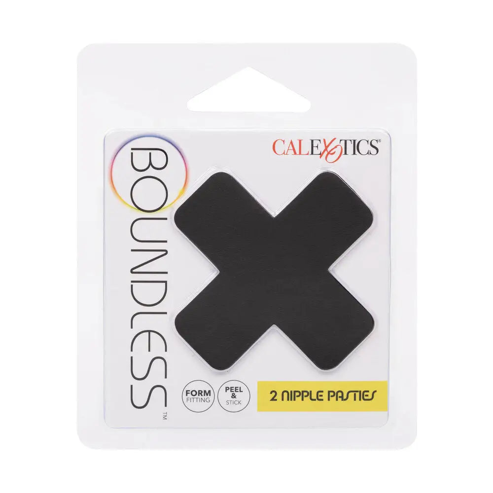 Colt nylon boundless nipple pasties in black 2 pack - peaches and screams