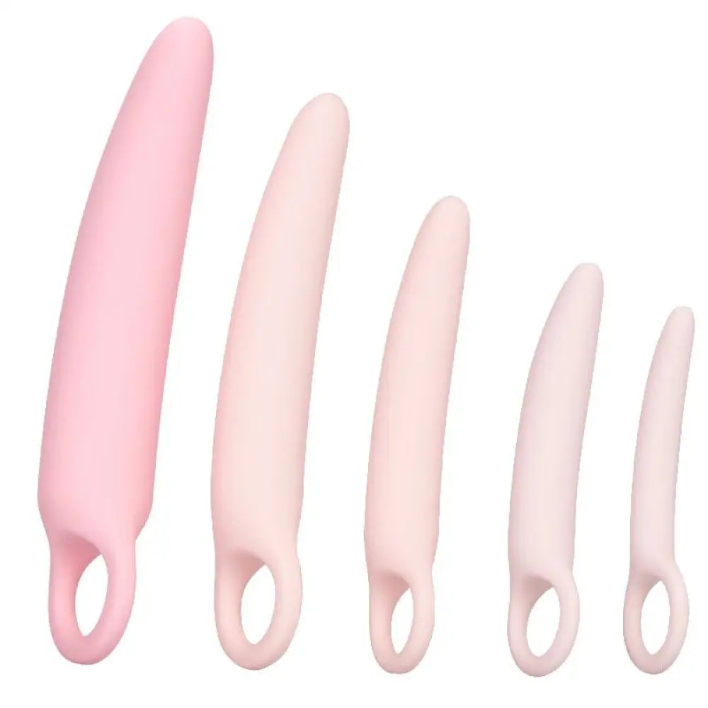 Colt pink 5 piece silicone dilator kit with finger loops - peaches and screams