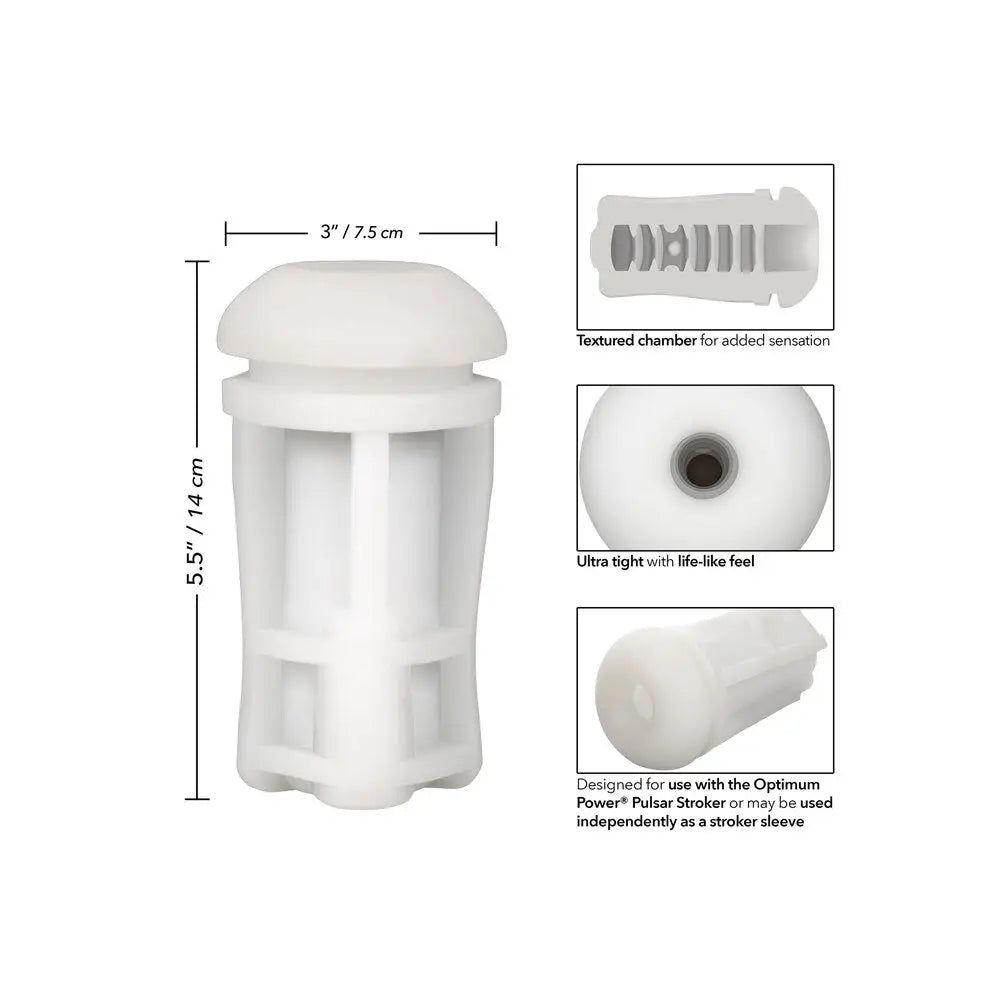 Colt rubber white ultra tight stroker replacement sleeve - peaches and screams