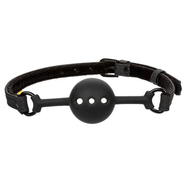 Colt Silicone Black Breathable Bondage Ball Gag With Buckle - Peaches and Screams