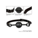 Colt Silicone Black Breathable Bondage Ball Gag With Buckle - Peaches and Screams