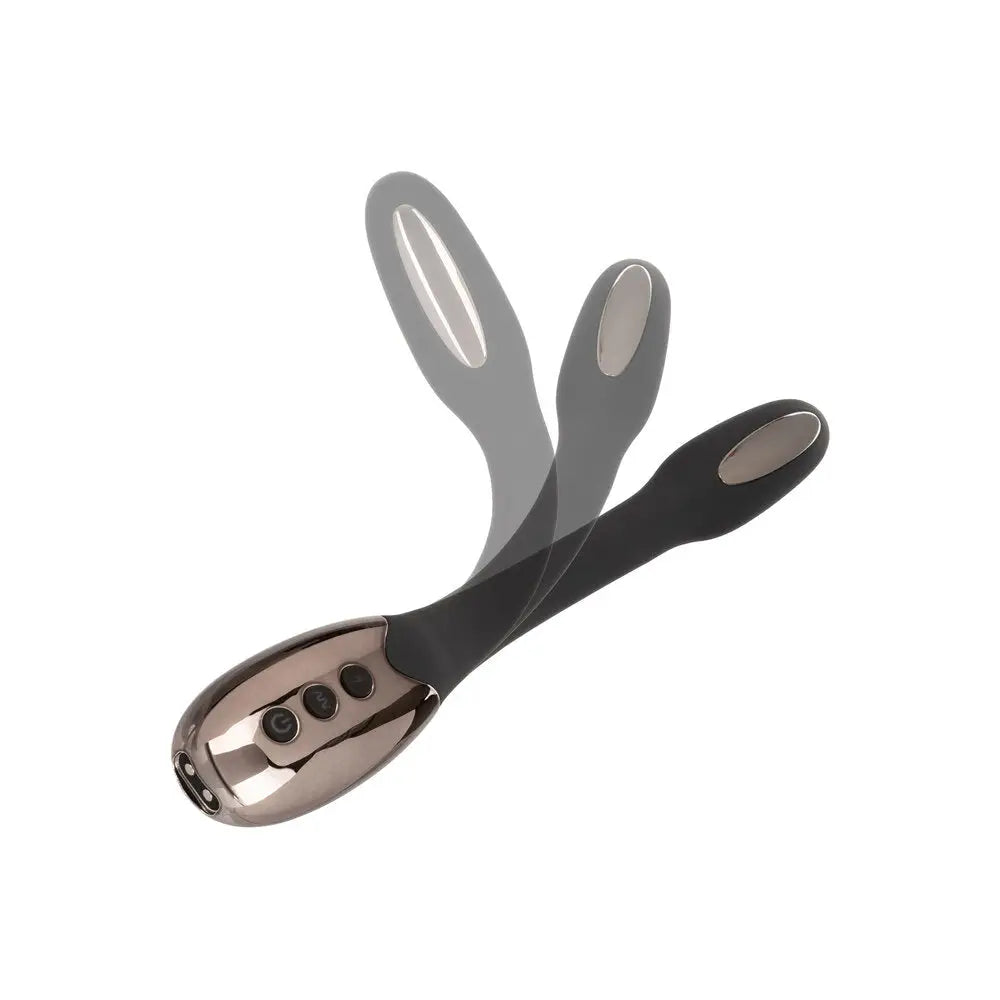 Colt silicone black estim 5 speed rechargeable massager - peaches and screams