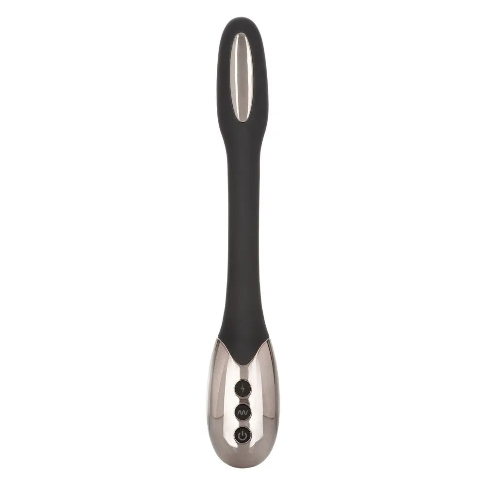 Colt silicone black estim 5 speed rechargeable massager - peaches and screams