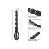 Colt silicone black estim beaded rechargeable massager - peaches and screams