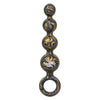 Colt silicone black splashproof large anal beads 5 inch - peaches and screams