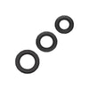 Colt silicone black stretchy ultra soft cock ring 3 pack - peaches and screams