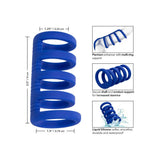 Colt silicone blue waterproof cock cage for men - peaches and screams