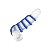 Colt silicone blue waterproof cock cage for men - peaches and screams