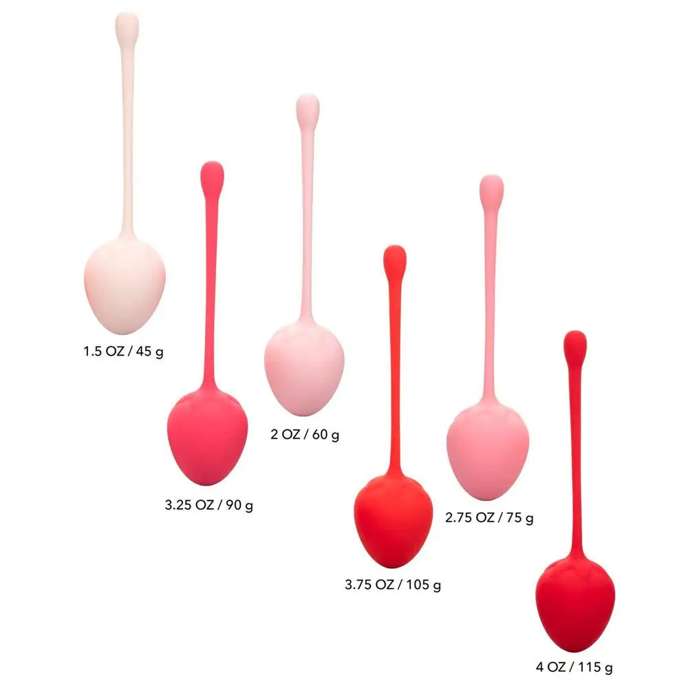 Colt silicone pink 6 piece kegel training set for women - peaches and screams
