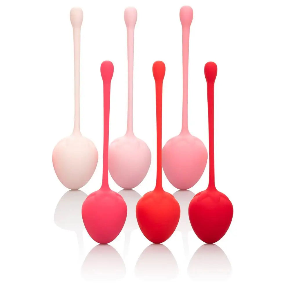 Colt silicone pink 6 piece kegel training set for women - peaches and screams
