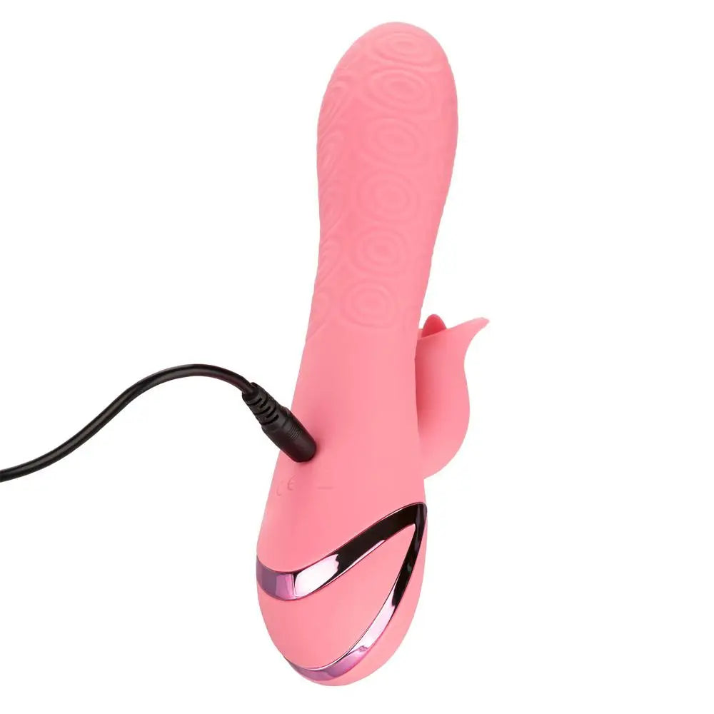 Colt silicone pink rechargeable clitoral vibrator 8 inch - peaches and screams