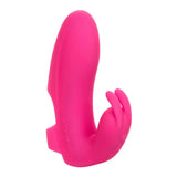 Colt silicone pink rechargeable rabbit finger vibrator - peaches and screams