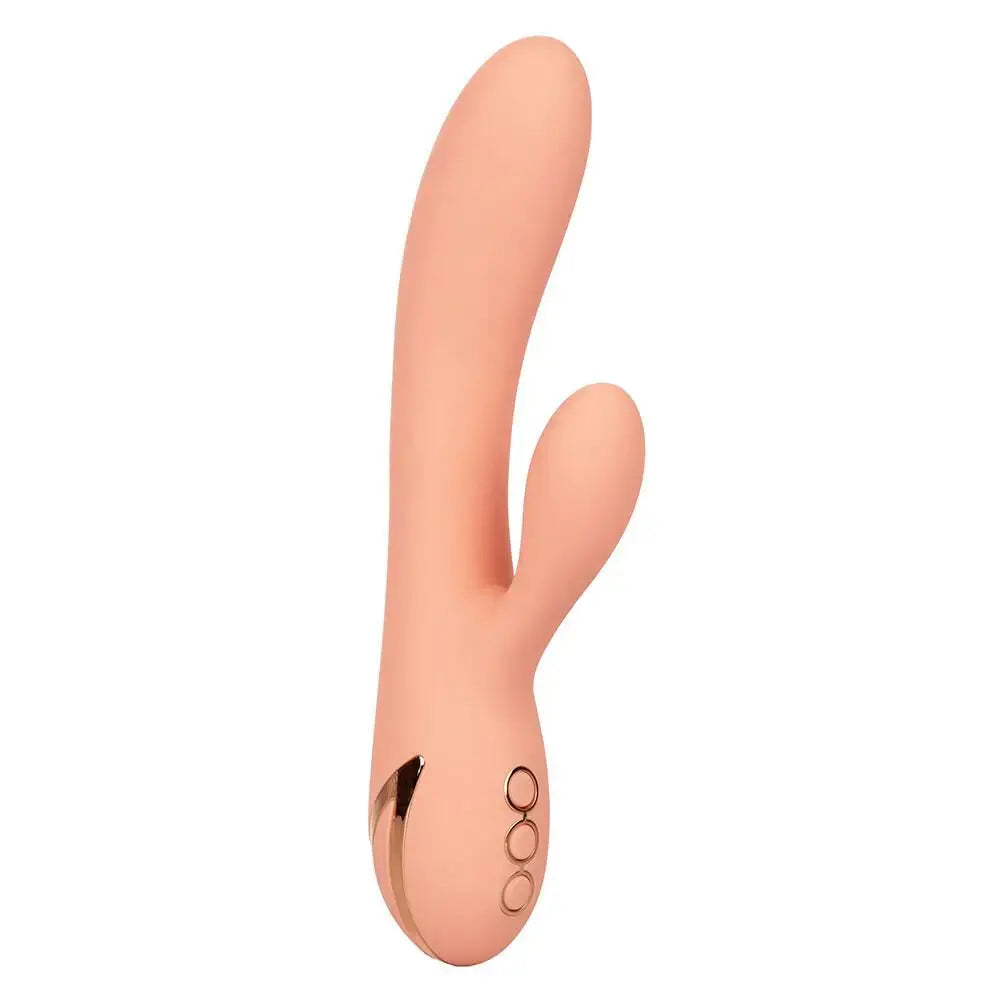 Colt silicone pink rechargeable rabbit vibrator 8 inch - peaches and screams