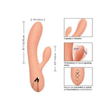Colt silicone pink rechargeable rabbit vibrator 8 inch - peaches and screams