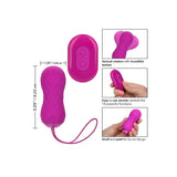 Colt silicone pink rechargeable textured bullet with remote - peaches and screams