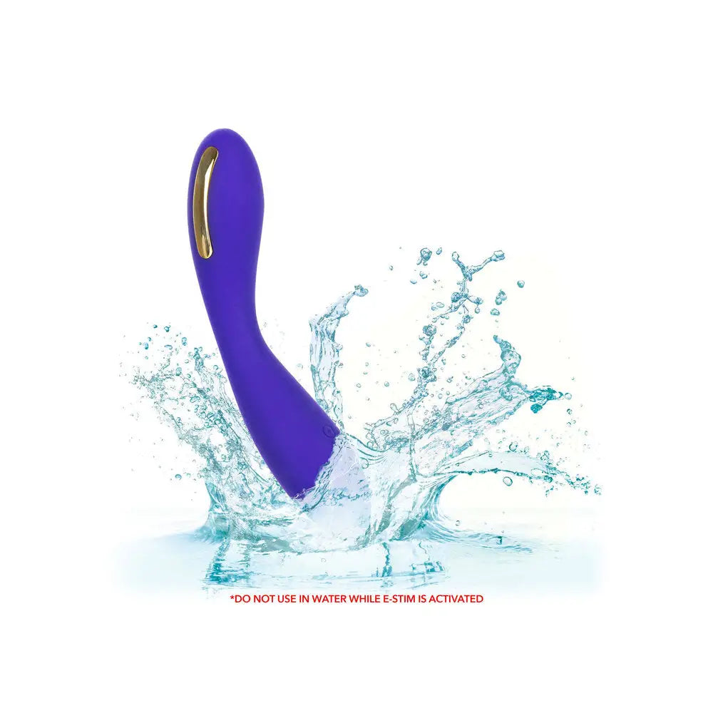 Colt silicone purple e stim rechargeable wand massager - peaches and screams