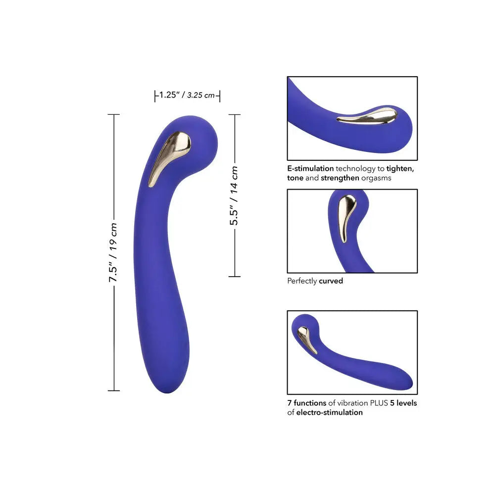 Colt silicone purple estim rechargeable g wand massager - peaches and screams