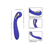 Colt silicone purple estim rechargeable g wand massager - peaches and screams