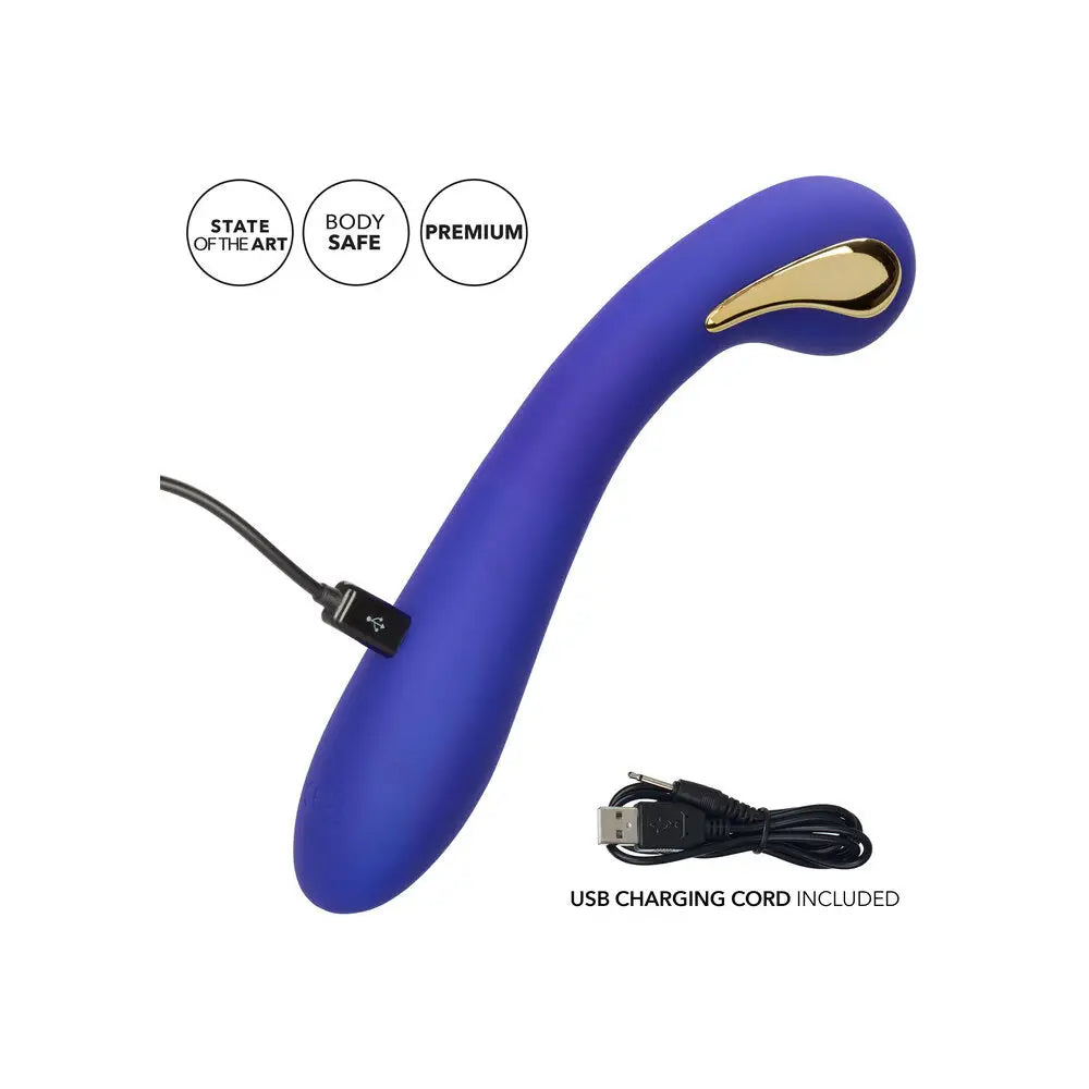 Colt silicone purple estim rechargeable g wand massager - peaches and screams
