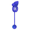 Colt silicone purple rechargeable dual vibrating cock ring - peaches and screams