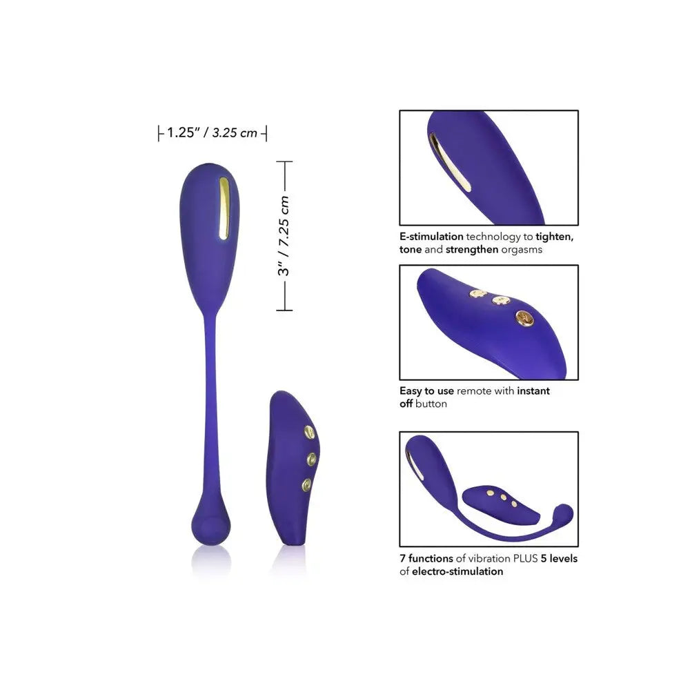 Colt silicone purple rechargeable kegel exerciser - peaches and screams