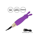 Colt silicone purple rechargeable mini rabbit massager - peaches and screams