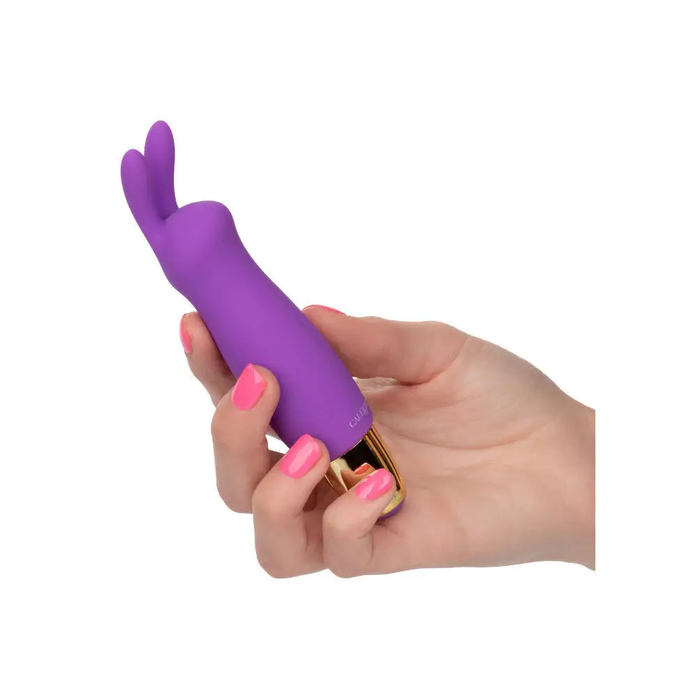 Colt silicone purple rechargeable mini rabbit massager - peaches and screams