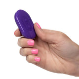 Colt silicone purple rechargeable ribbed bullet with remote - peaches and screams