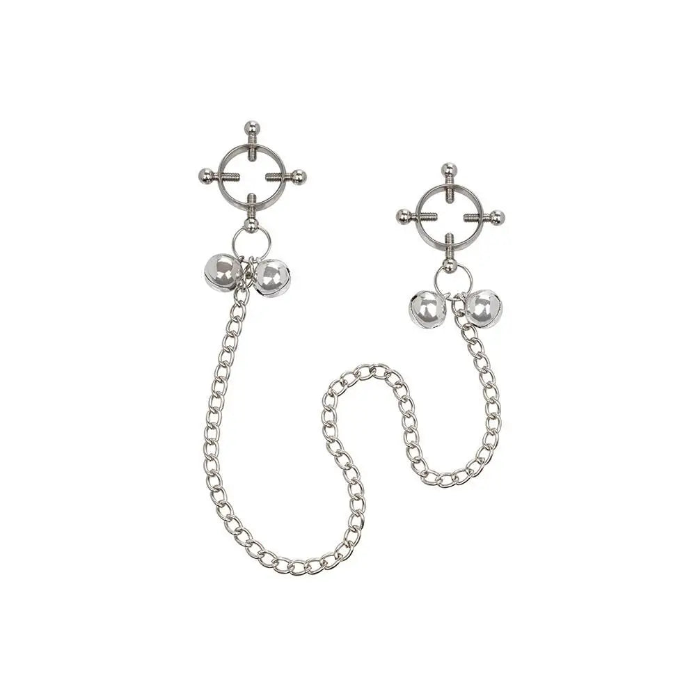 Colt stainless steel 4 point nipple press with bells - peaches and screams