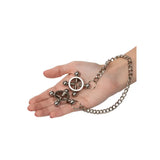 Colt stainless steel silver grips 4 point nipple press chain - peaches and screams