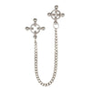 Colt stainless steel silver grips 4 point nipple press chain - peaches and screams