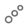 Colt ultra soft silicone stretchy grey cock ring set - peaches and screams