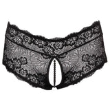 Cottelli sexy black curves panties with pearl chain - x large - peaches and screams