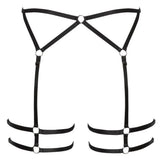 Cottelli strappy suspender belt adjustable lingerie accessory - peaches and screams