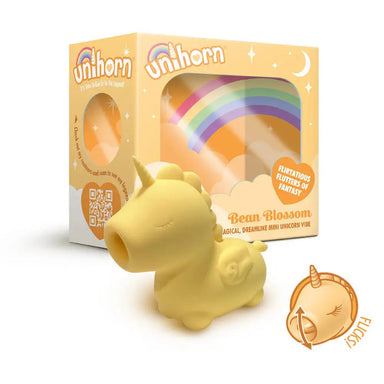 Creative Conceptions Silicone Yellow Rechargeable Clitoral Vibrator - Peaches and Screams