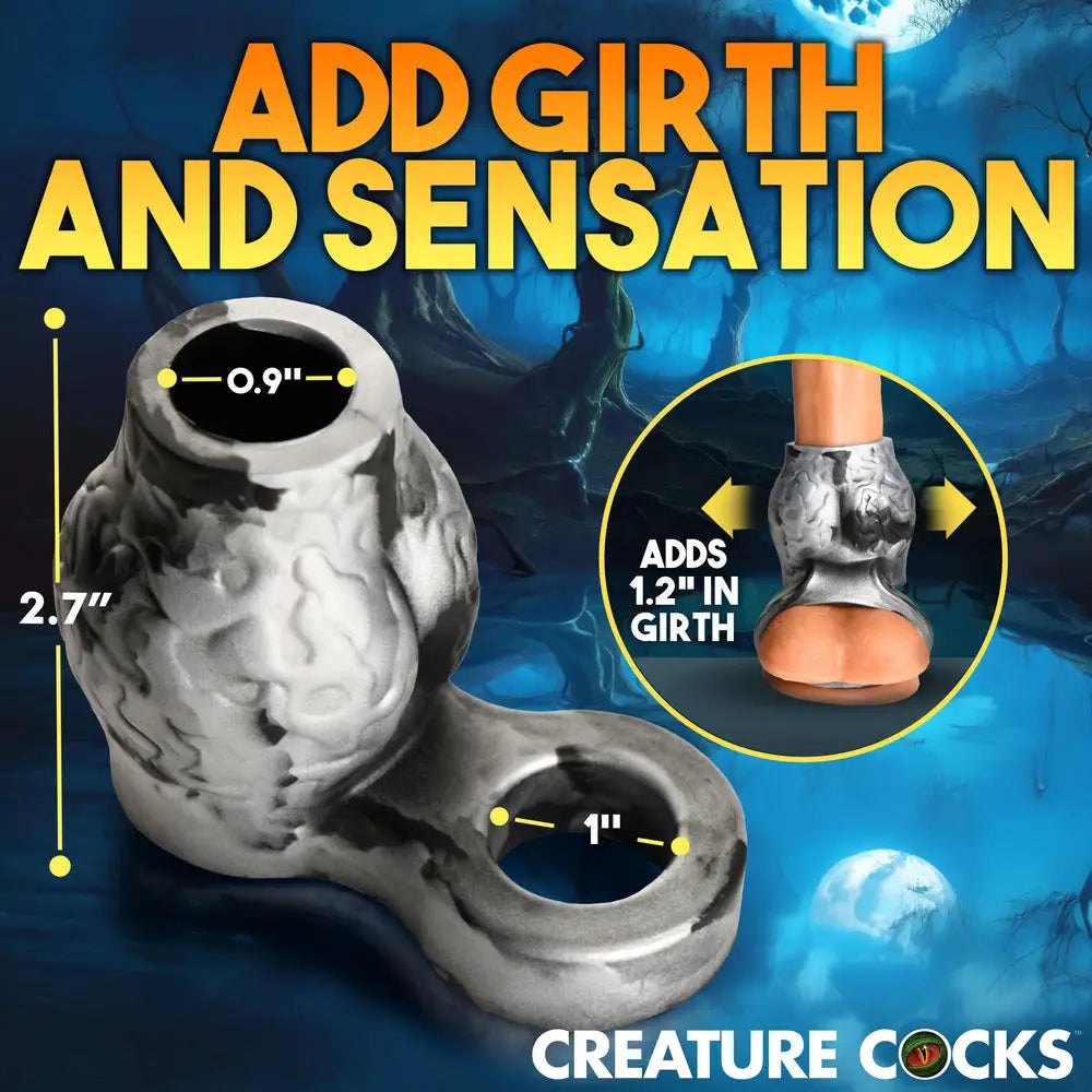 Creature cocks night prowler weighted silicone ball stretcher - peaches and screams