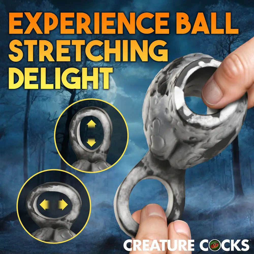 Creature cocks night prowler weighted silicone ball stretcher - peaches and screams