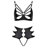 Crotchless bondage bra set for kink and seduction - x large - peaches and screams