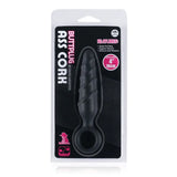 Dark stallions textured silicone butt plug with pull ring - peaches and screams