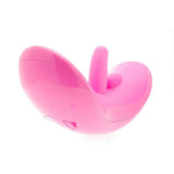 Doc johnson 4.5 inch curved hands free clitoral vibrator pink - peaches and screams