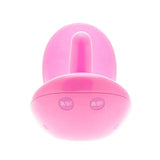 Doc johnson 4.5 inch curved hands free clitoral vibrator pink - peaches and screams