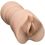 Doc johnson 5.5 inch stretchy textured realistic vagina masturbator - peaches and screams
