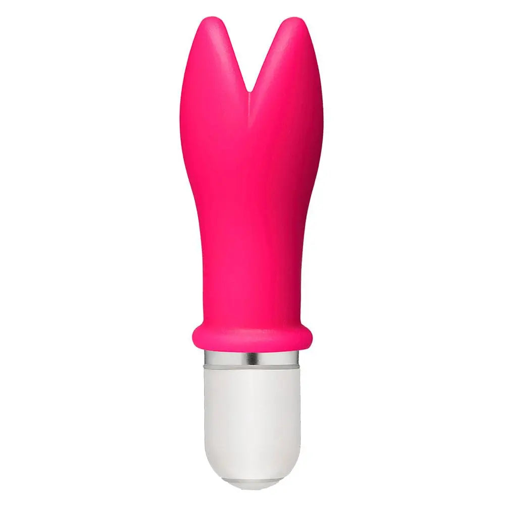 Doc johnson 5 inch silicone pink 10 function removable sleeve vibe - peaches and screams