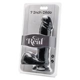 Doc johnson pvc black realistic dildo with suction cup 8.25 inch - peaches and screams